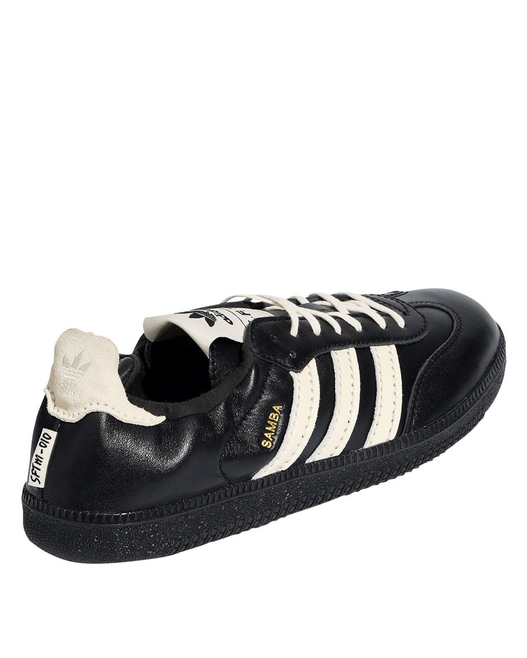 Adidas Originals Black Leather Low-Top Casual Shoes for men