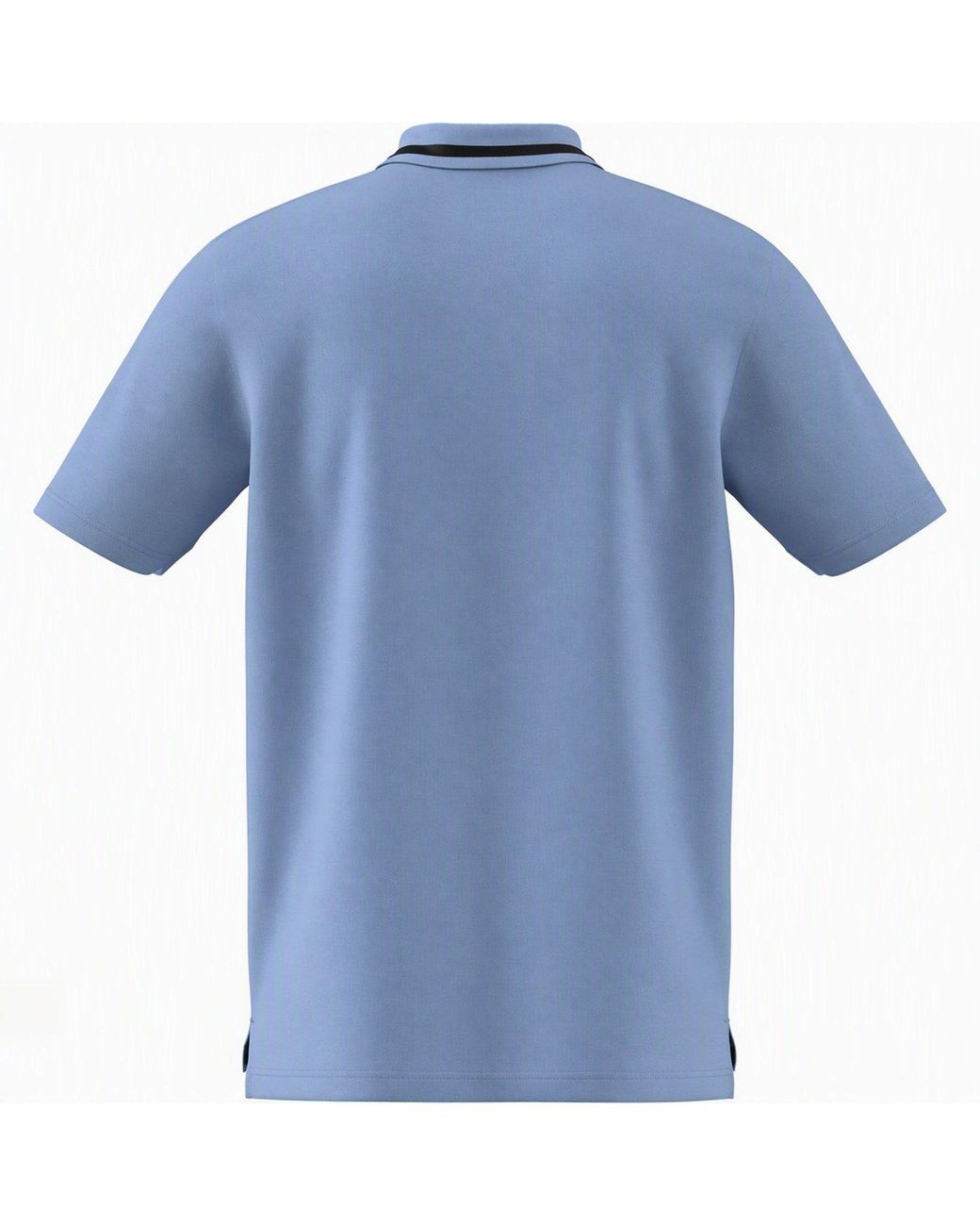 Adidas Blue Essentials Cotton 3-Stripes Polo Shirt for men