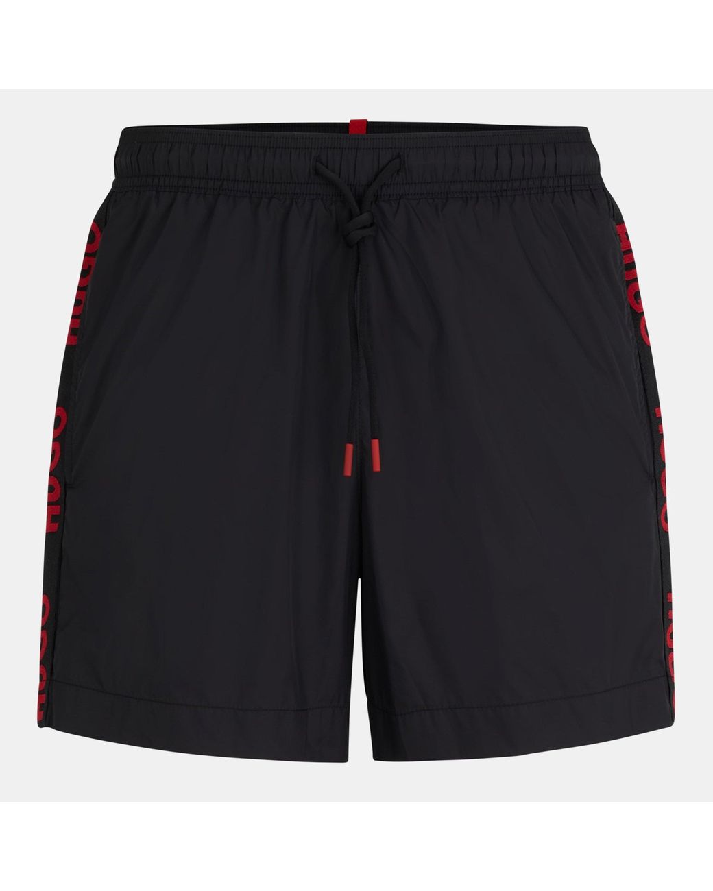 HUGO Black Fab Swim Shorts for men