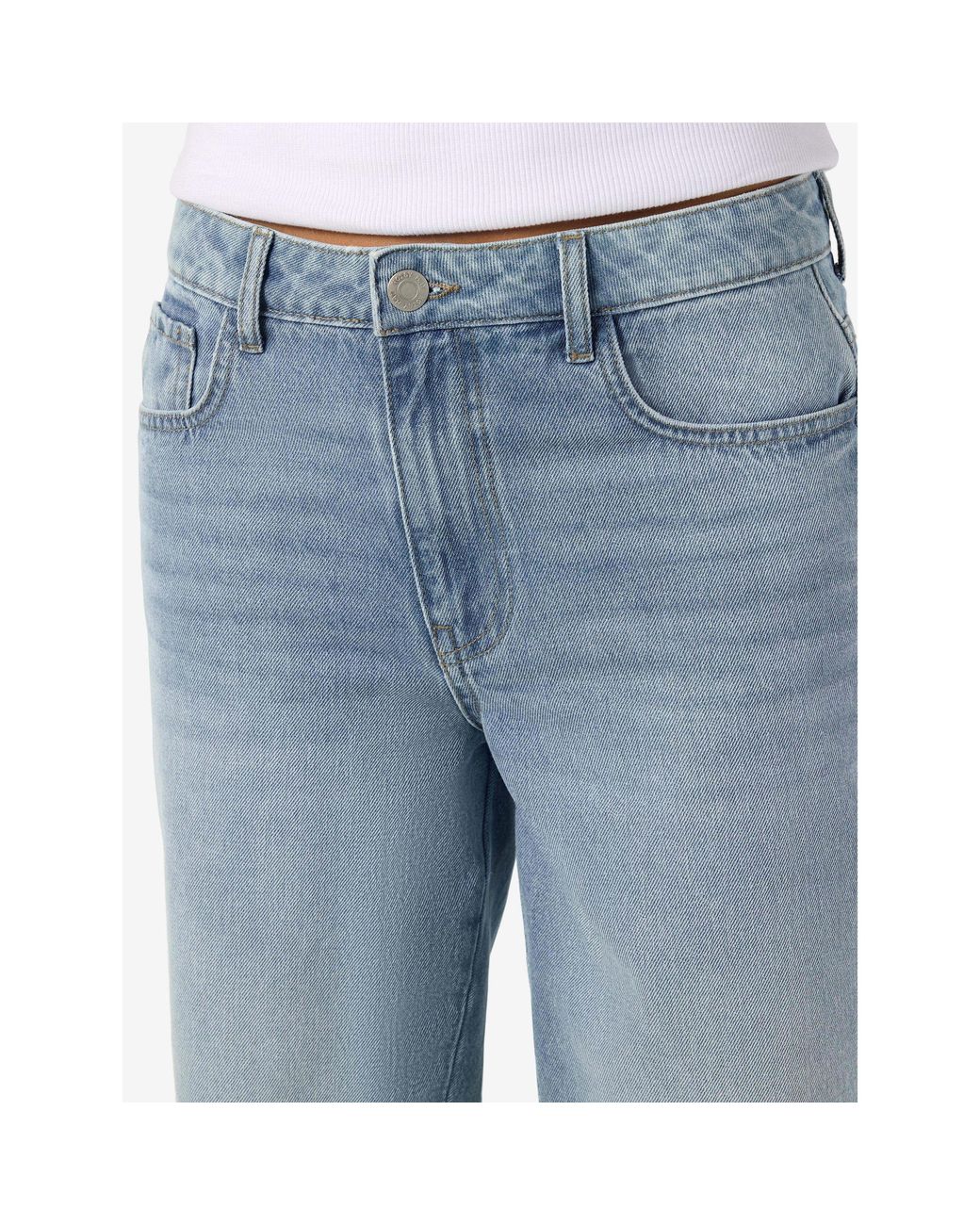 Noisy May Blue Loose Denim Shorts
