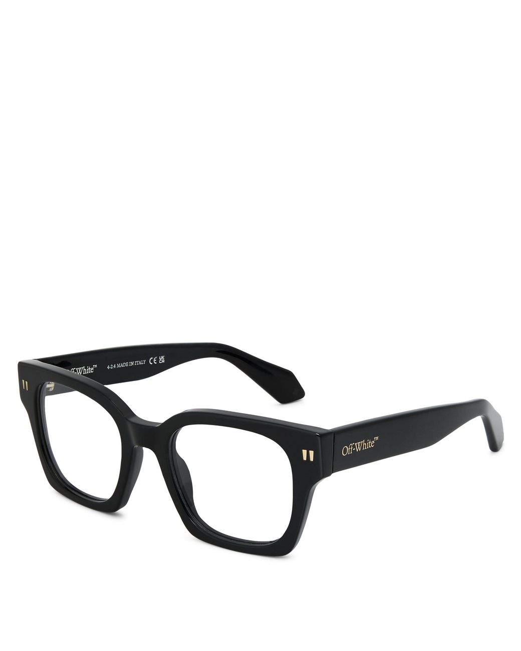 Off-White c/o Virgil Abloh Black 7U Round Sunglasses