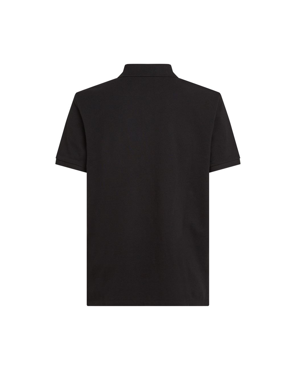 Calvin Klein Black Ckj Pique Short-Sleeve Polo Shirt for men