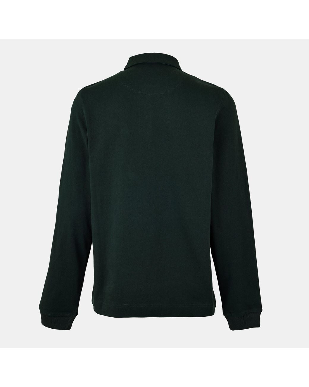 Paul Smith Green Embroidered Long-Sleeve Rugby Polo Shirt for men