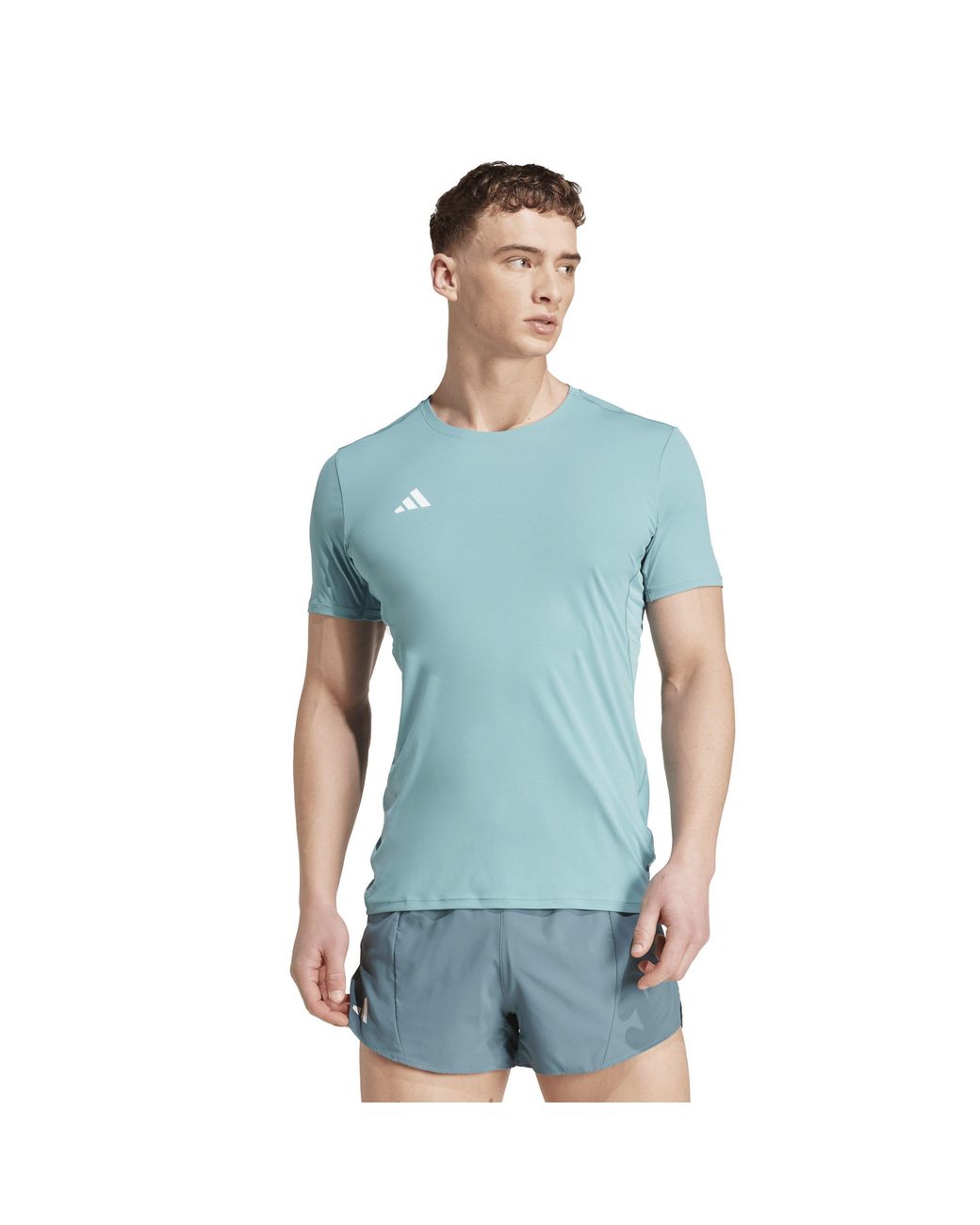 Adidas Blue Adizero Essentials Running T-Shirt for men