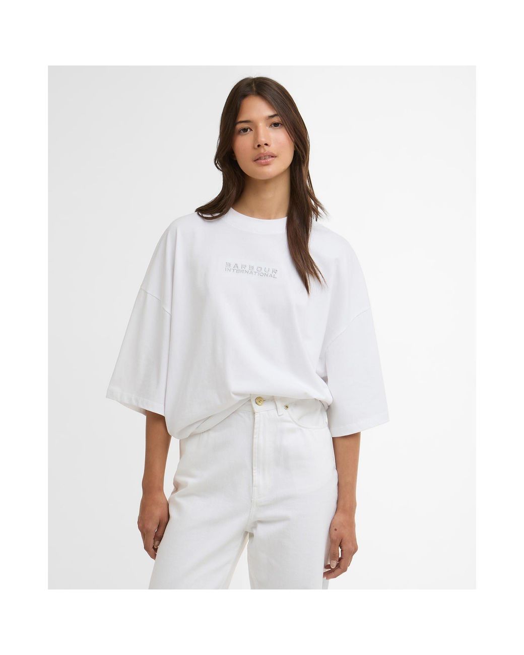 Barbour White Katya T-Shirt