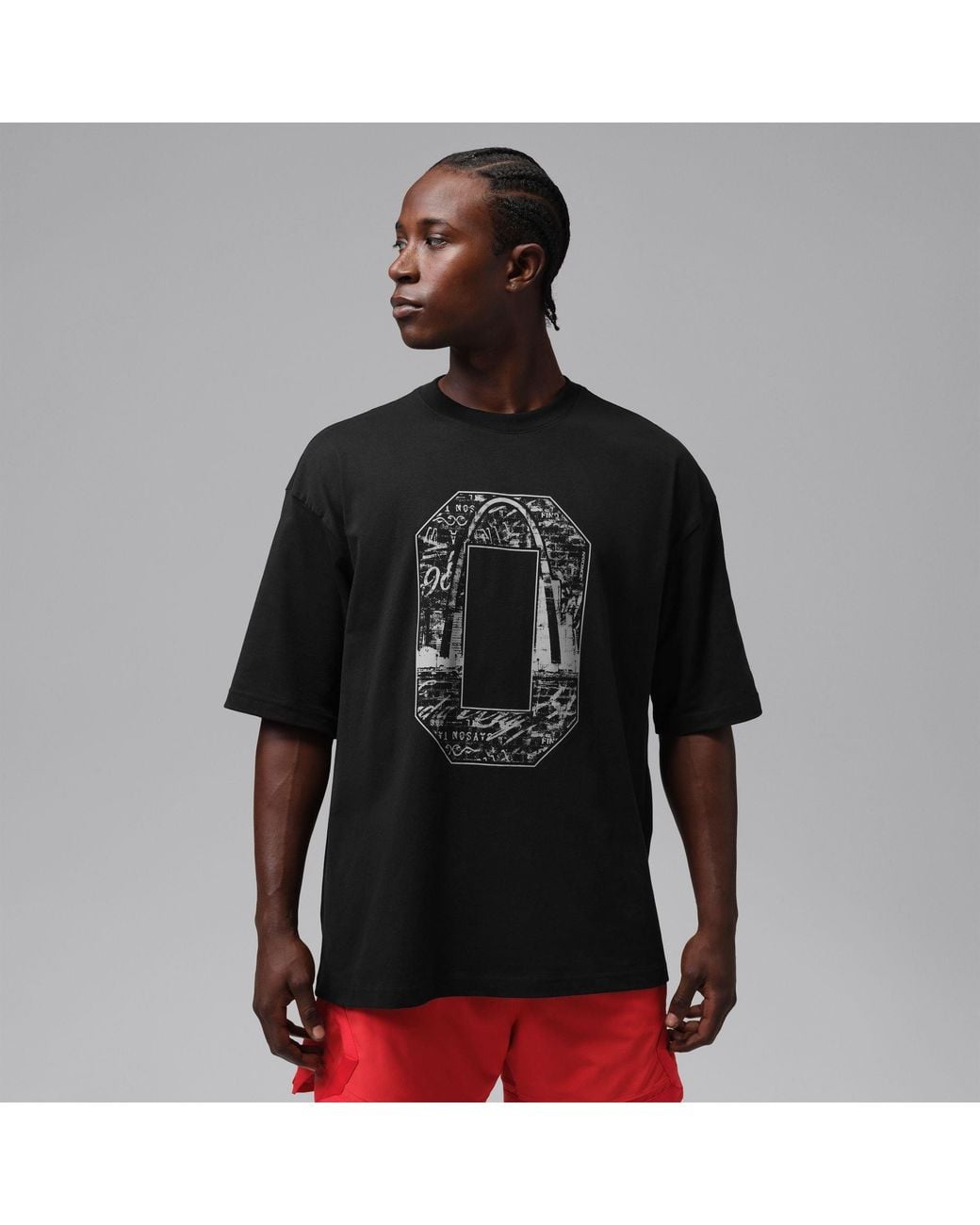 Nike Black Jordan Bball Tee Sn71 for men