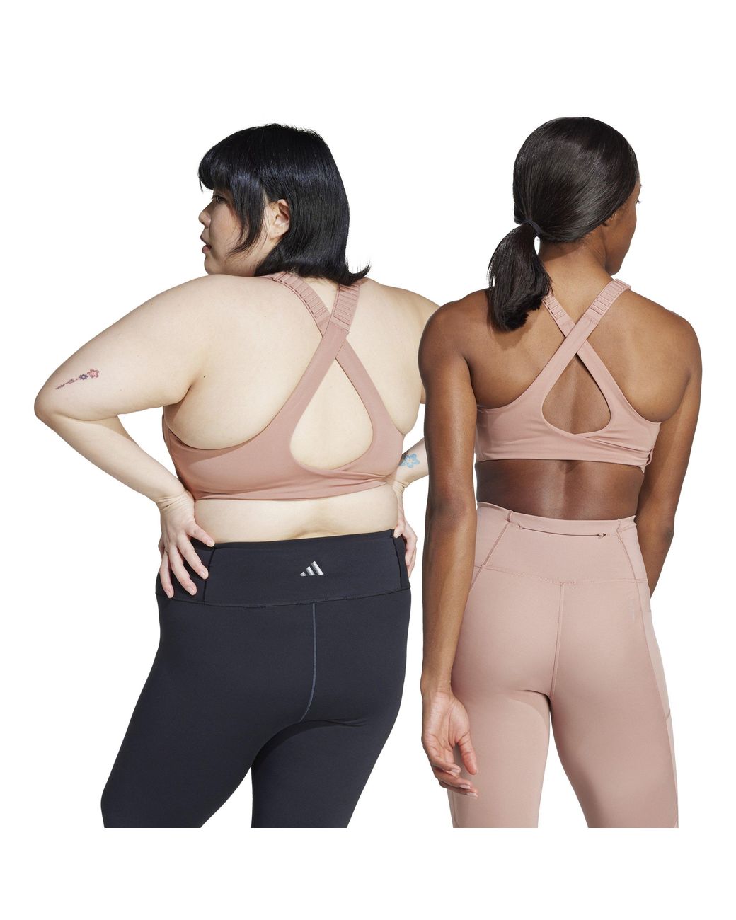 Adidas Pink Fastim High Impact Non Wired Sports Bra