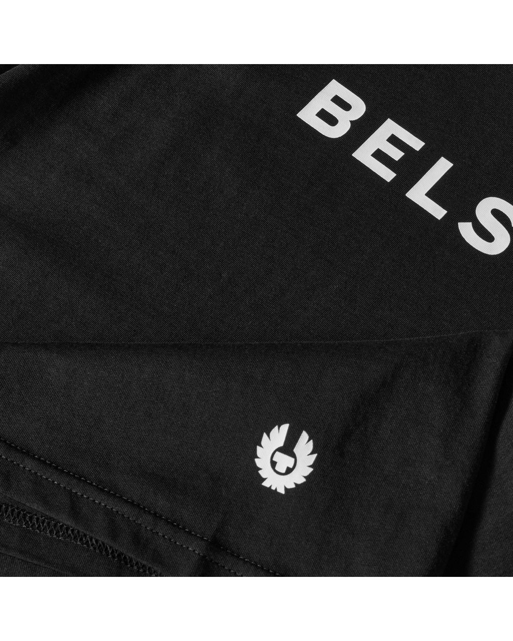 Belstaff Black Logo Cotton Crew-Neck Short-Sleeve T-Shirt for men