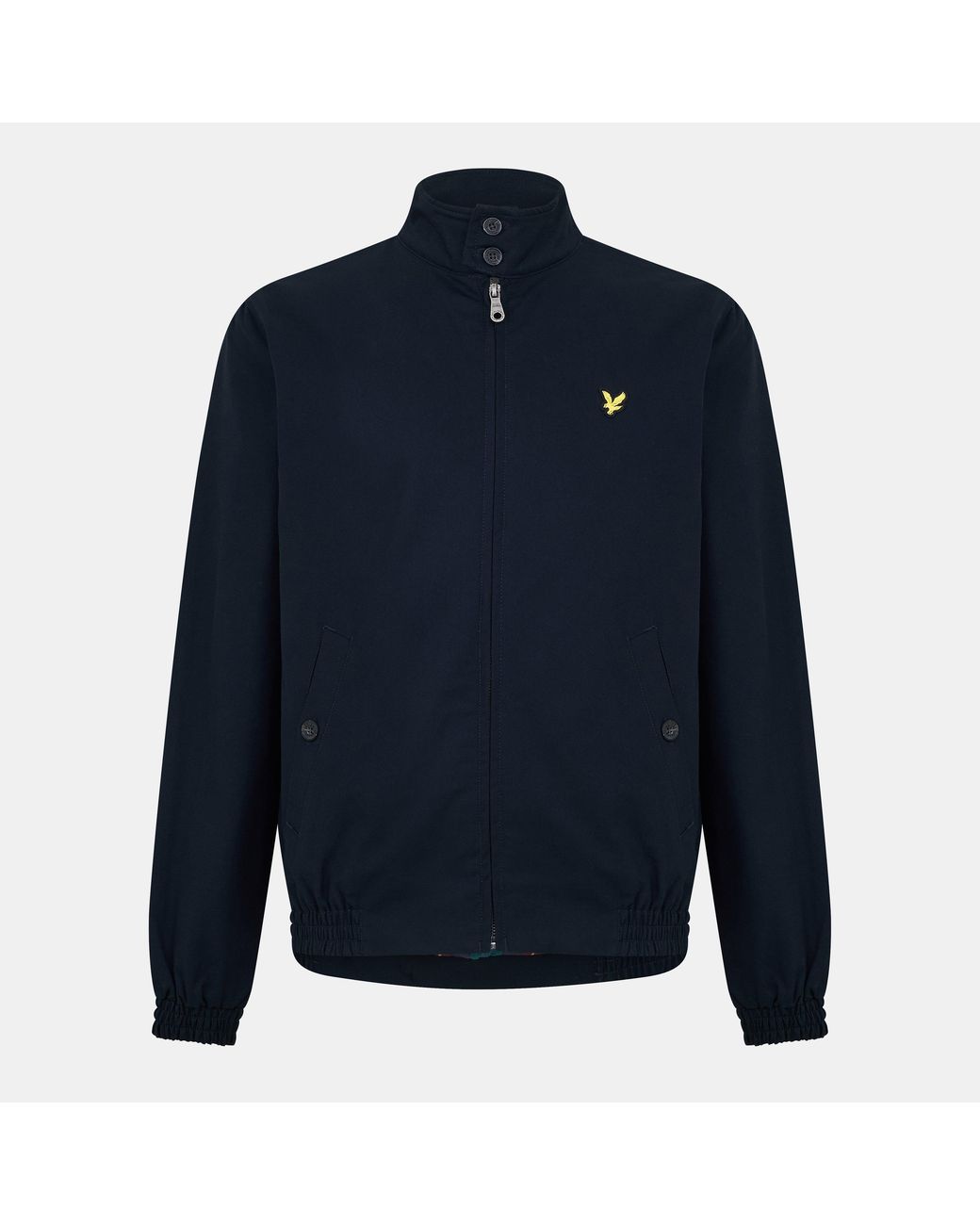 Lyle & Scott Blue Long Sleeve Zip Harrington Jacket for men