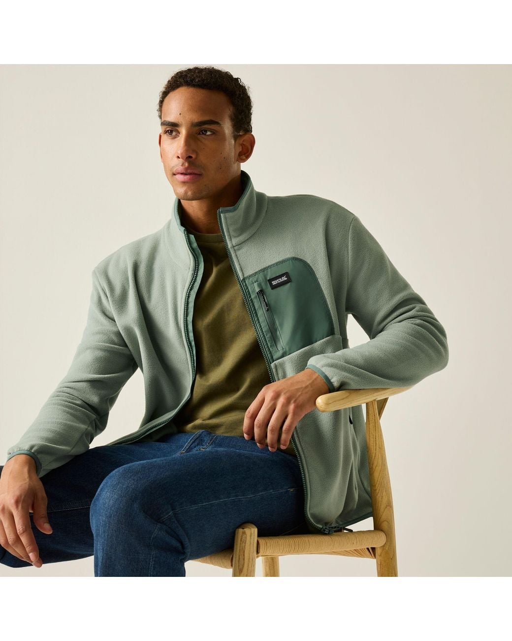 Regatta Green Frankie Full Zip Fleece for men