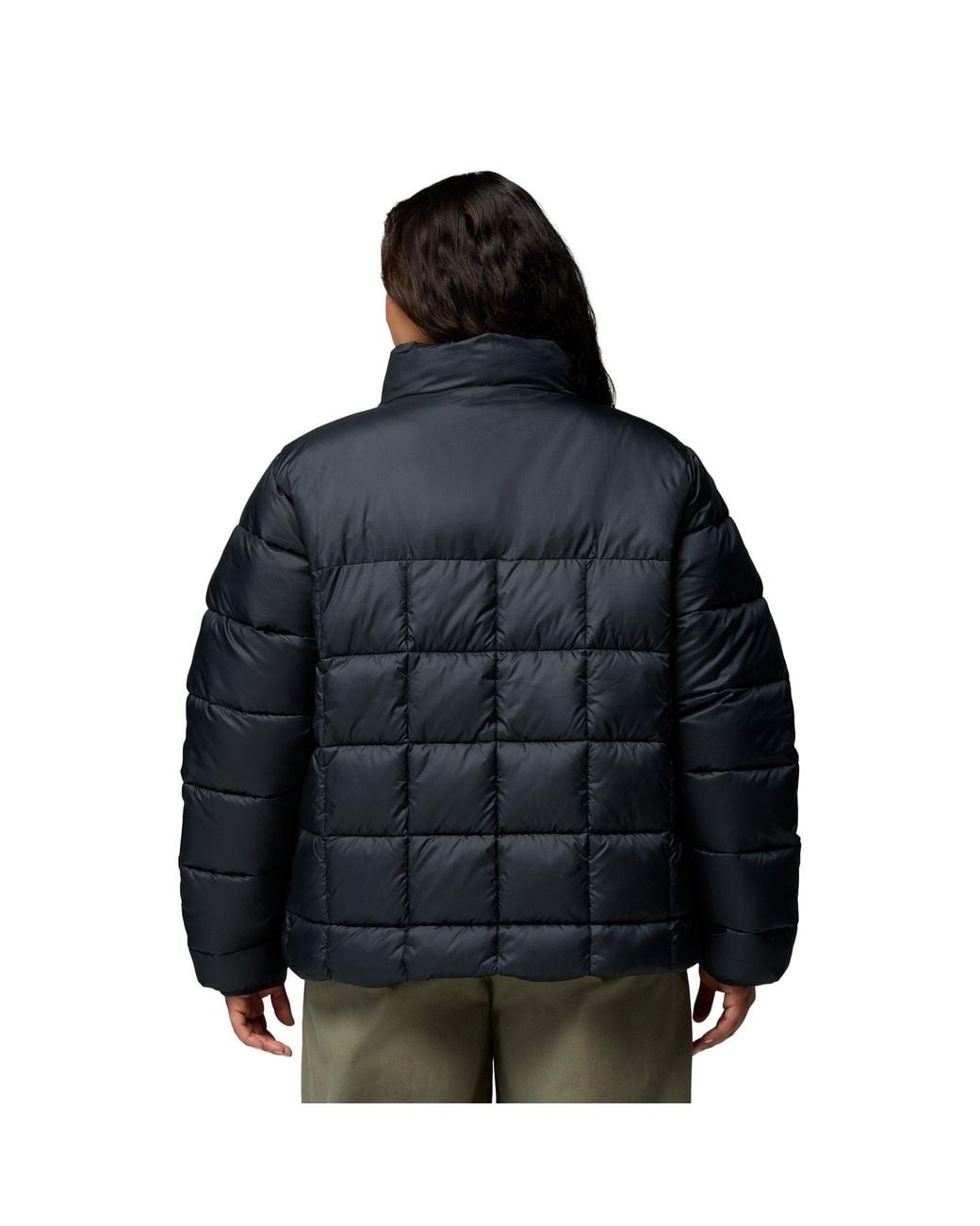Columbia Black Puffect Water-Resistant Short Puffer Jacket