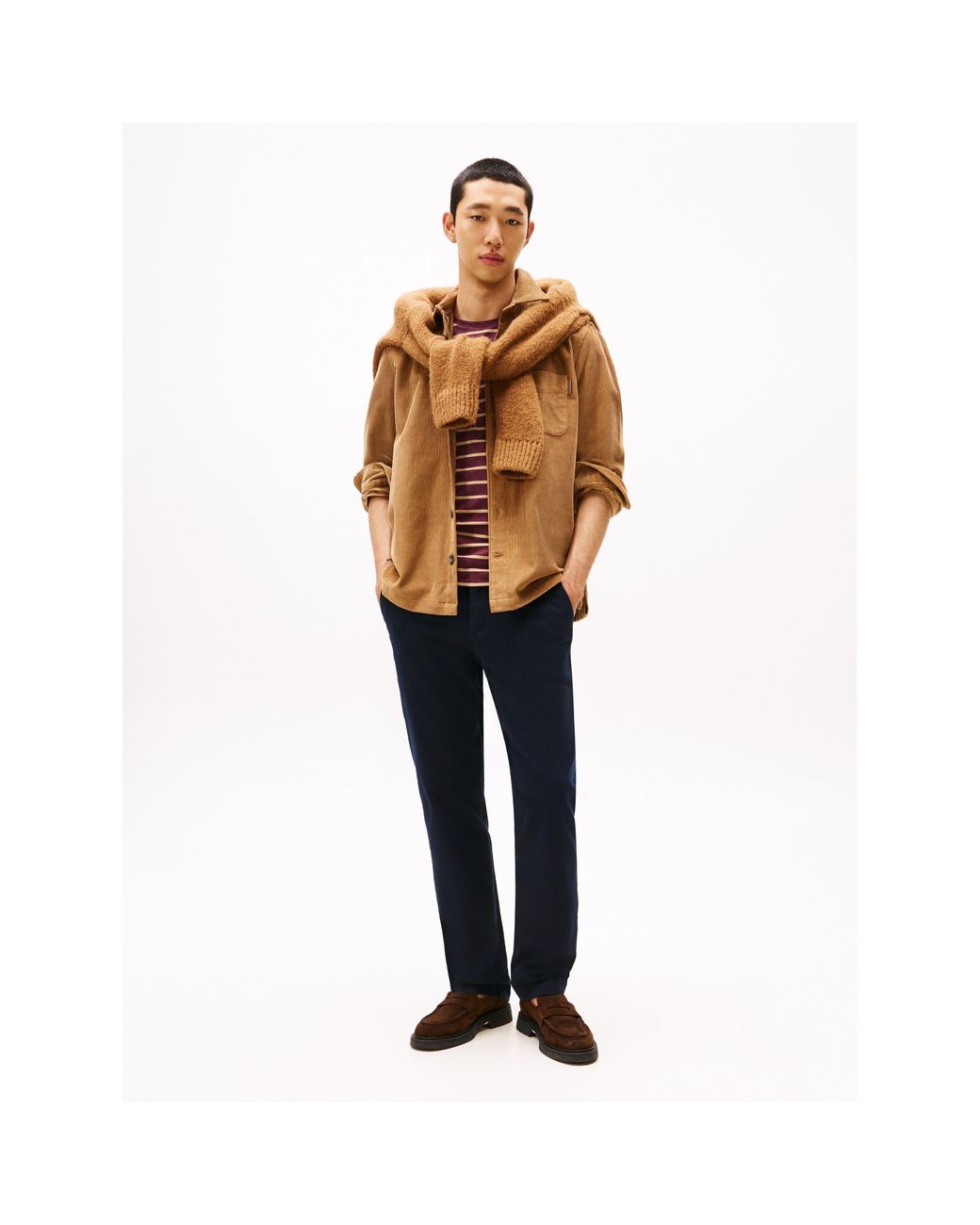 Tommy Hilfiger Brown Cord Overshirt for men