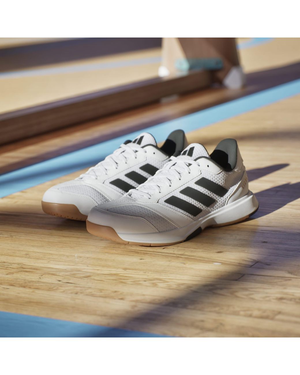 Adidas White Ligra 8 Indoor Shoes for men