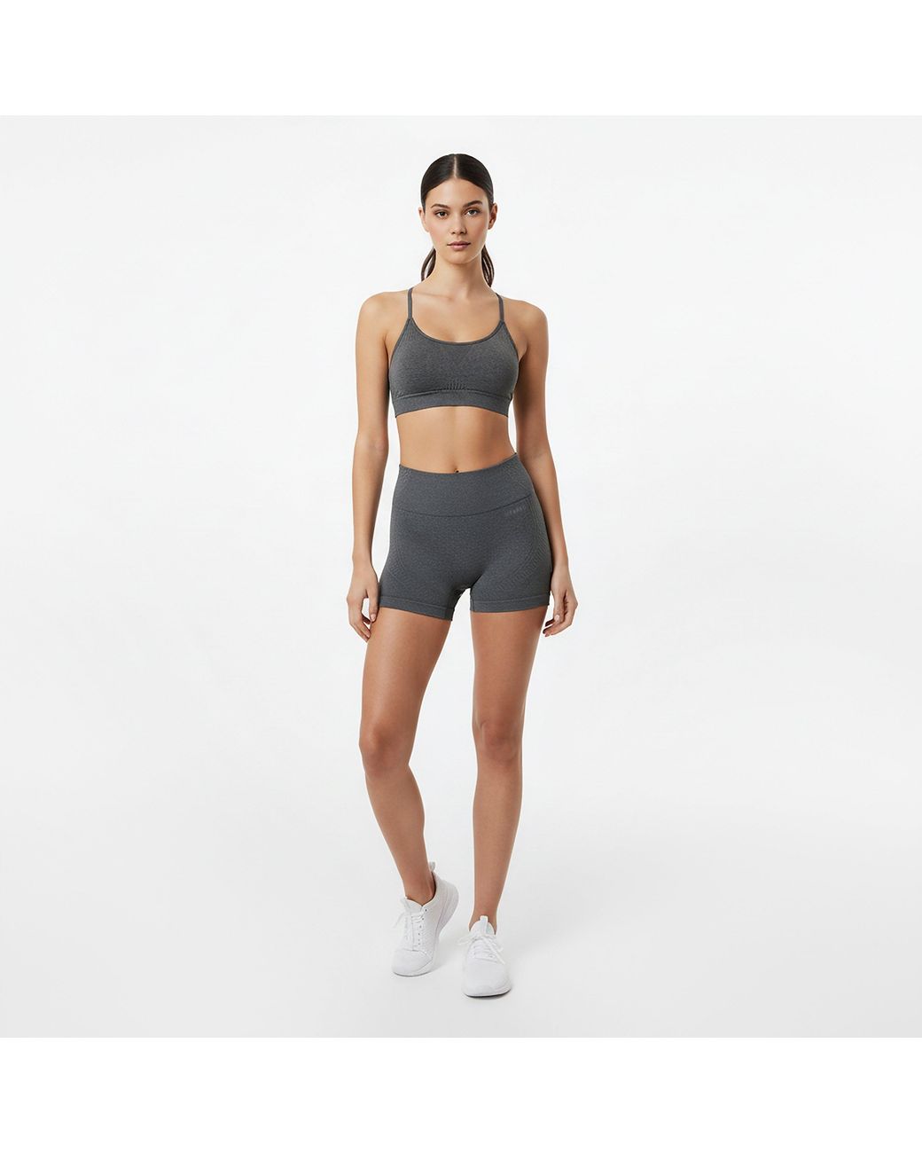 Usa Pro Gray Seamless 3 Inch Shorts