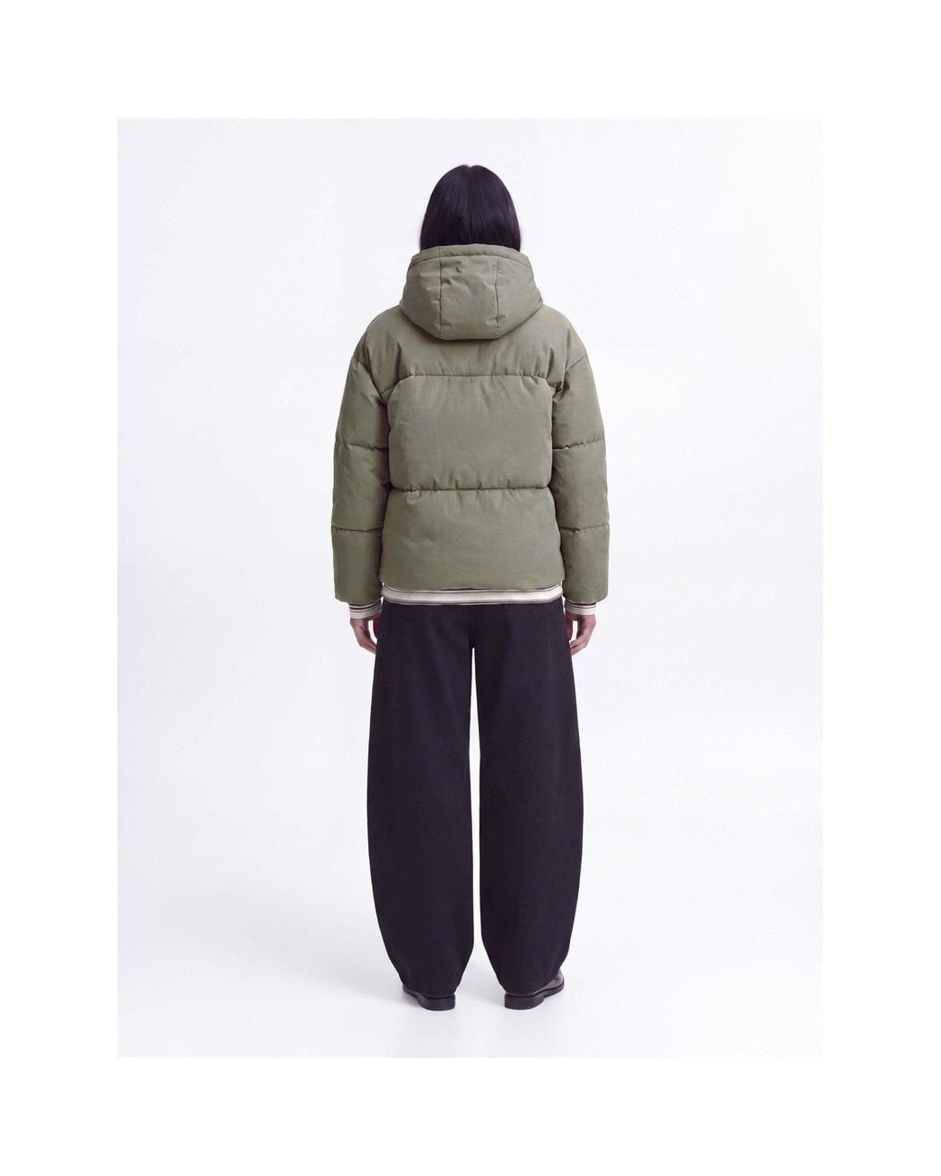 JJXX Green Galaxy Puffer Jacket