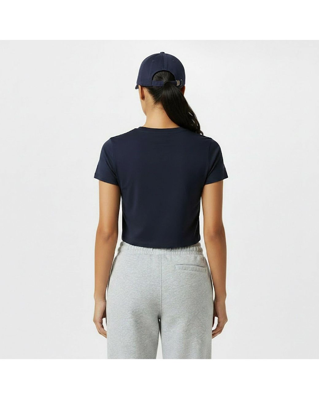 Jack Wills Blue Cropped Baby Tee Ladies