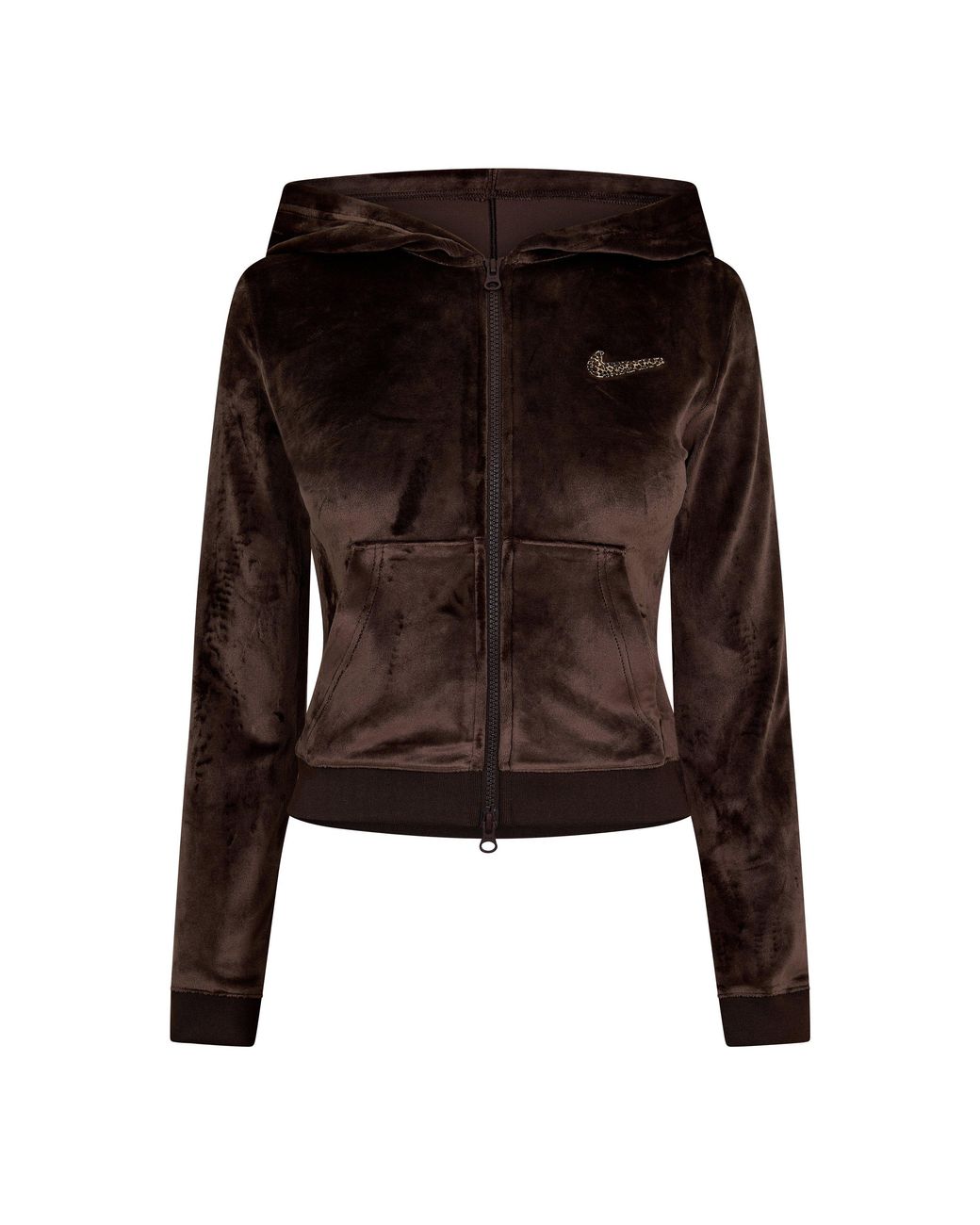 Nike Brown Velour Track Top