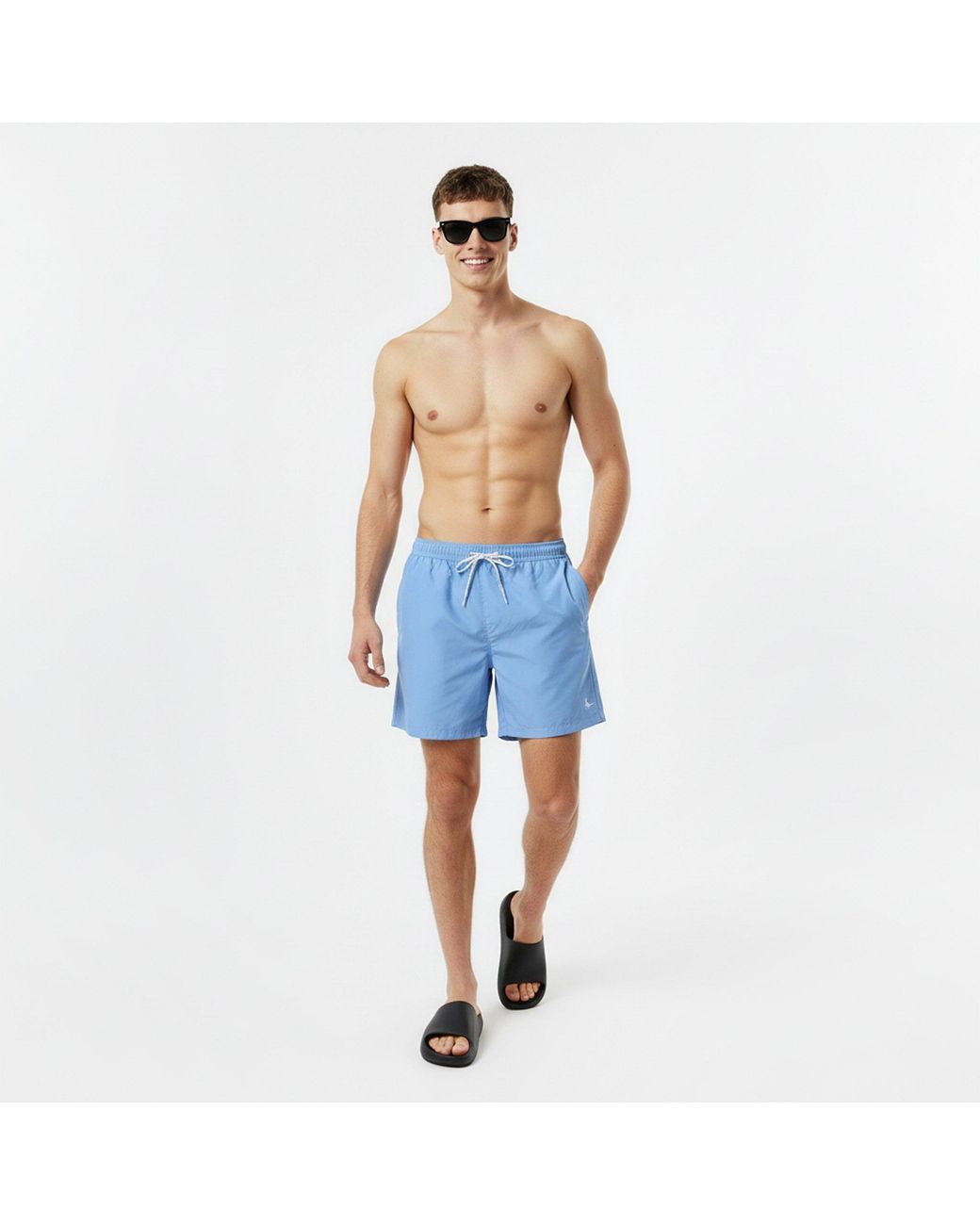 Jack Wills Blue Mid-Length Swim Shorts for men