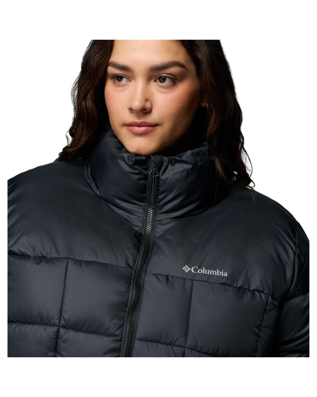 Columbia Black Puffect Water-Resistant Short Puffer Jacket