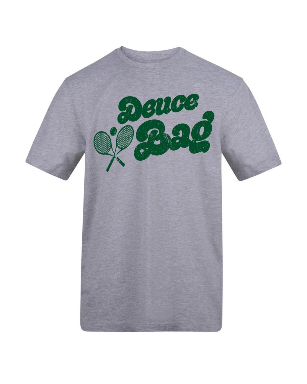 AWD Gray Adults Printed Tennis Tee