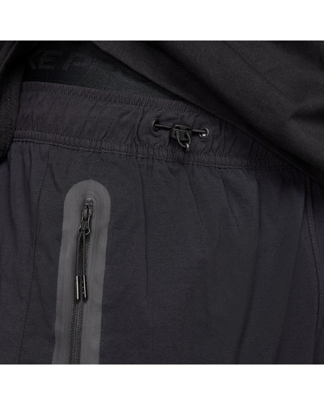 Nike Black Tech Woven Oversized Trousers for men