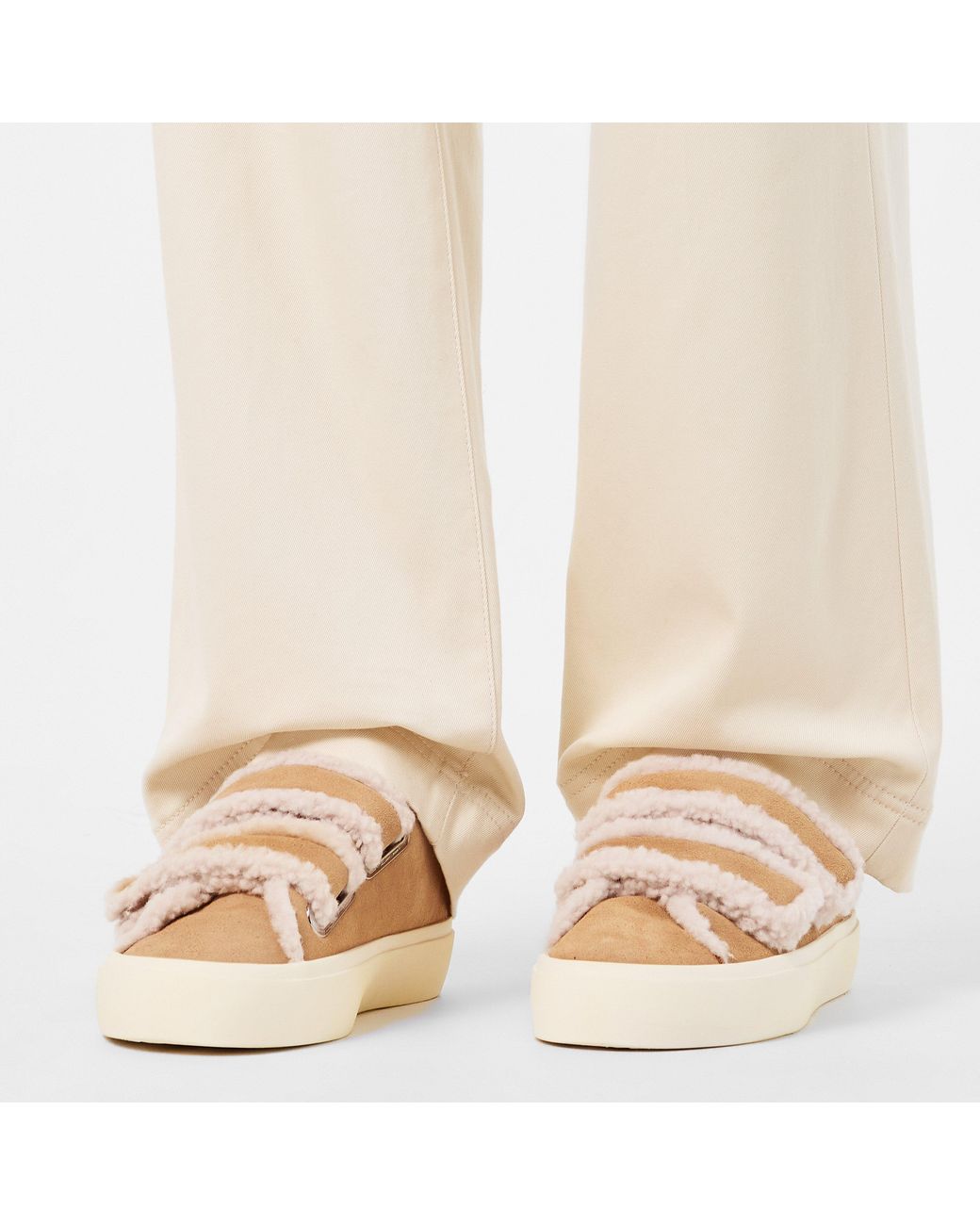 Inuikii Natural Velcro Low-Top Trainers