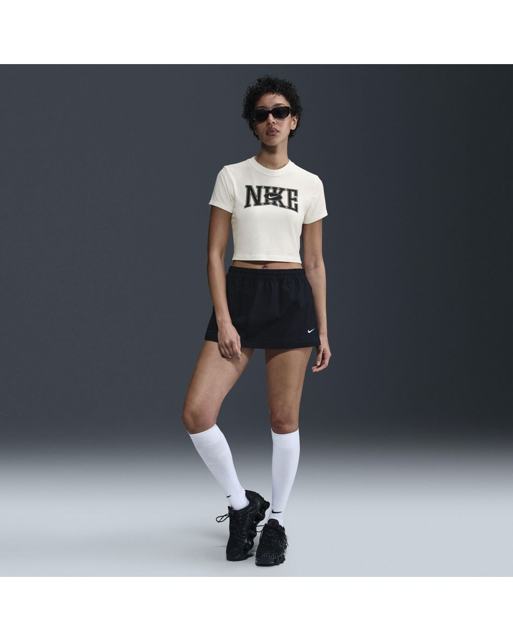 Nike Blue Crop Tee