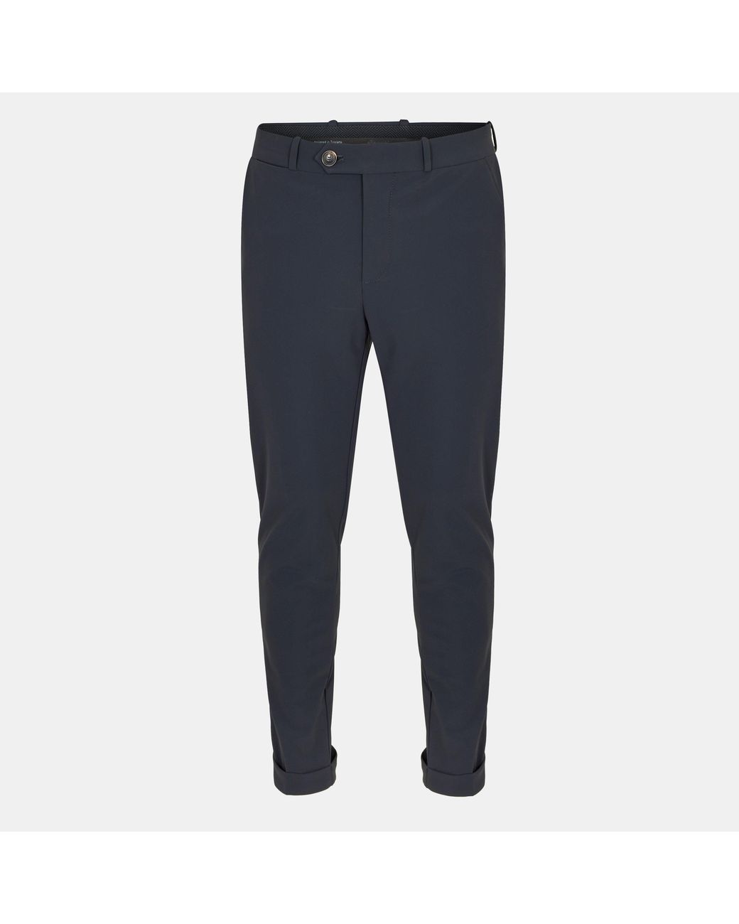 Roberto Ricci Designs Blue Surflex Technical Stretch Modern Tailored Fit Chinos for men