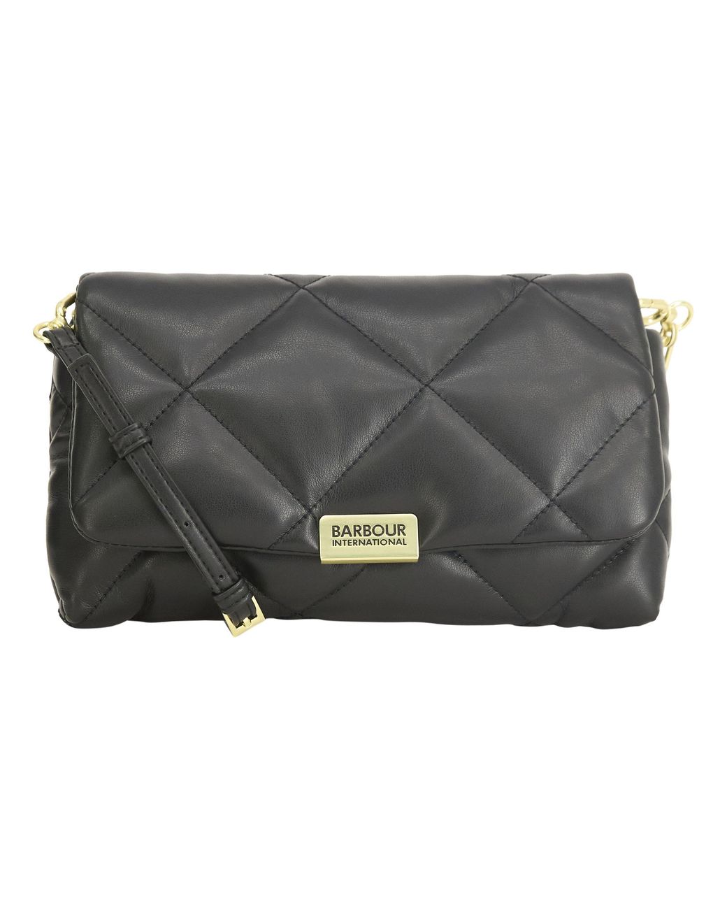 Barbour Gray Qualify Micro Faux Leather Crossbody Bag