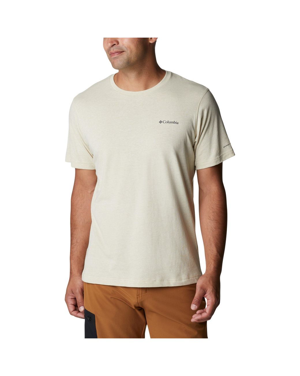 Columbia White Short Sleeve Performance T-Shirt for men