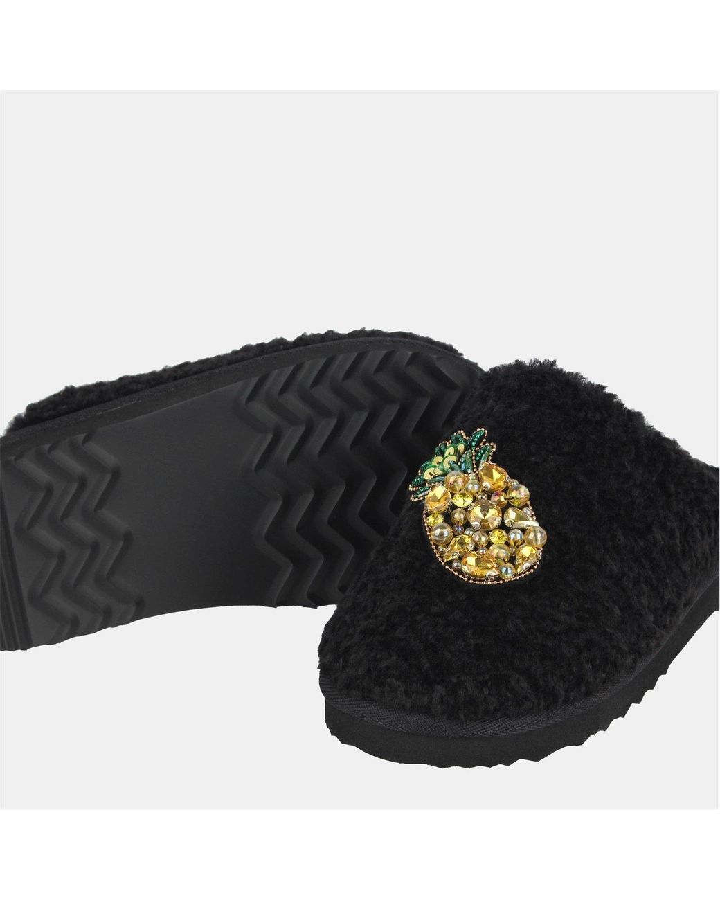 Biba Black Embellished Slider Slipper