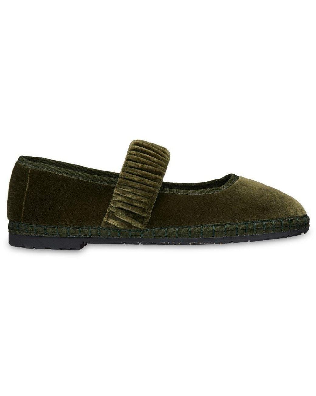 Flabelus Green Mafalda Velvet Mary Jane