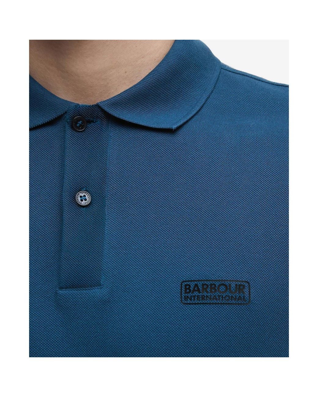 Barbour Blue Essential Polo Shirt for men