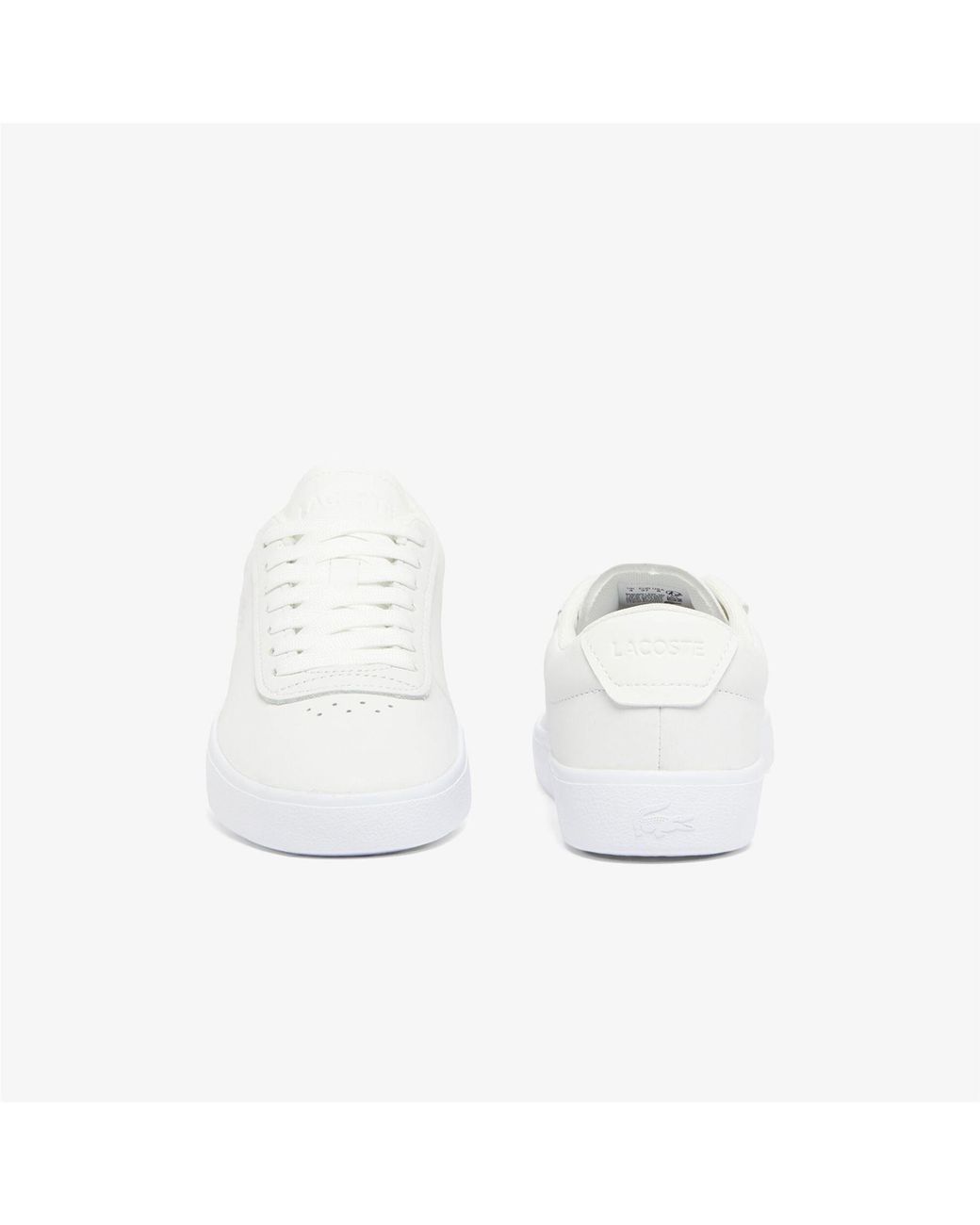 Lacoste White Baseshot Evo Trainers