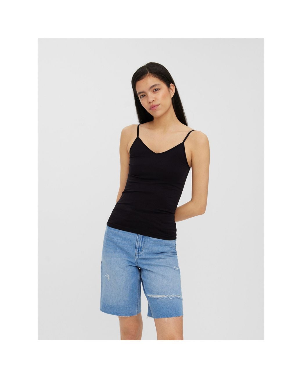 Vero Moda Blue Jackie Strappy Cami Top
