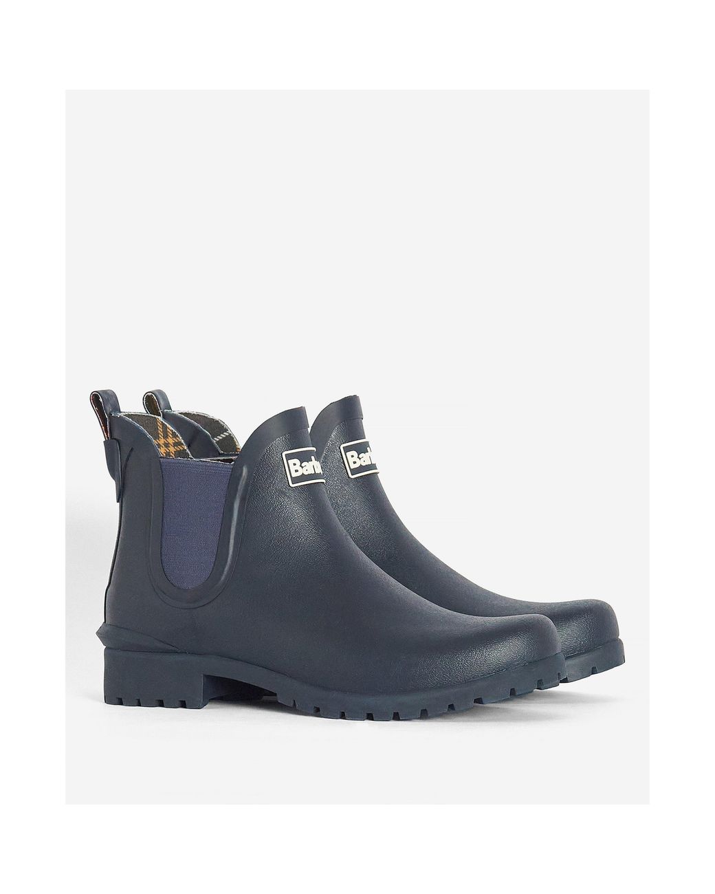 Barbour Blue Wilton Chelsea Wellington Boots