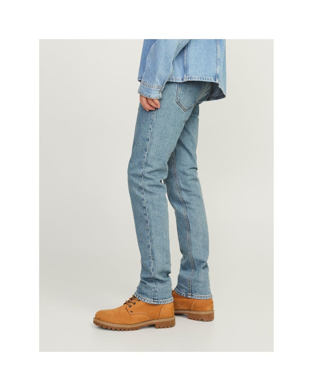 Jack & Jones Blue Clark Evan Straight Leg Jeans for men