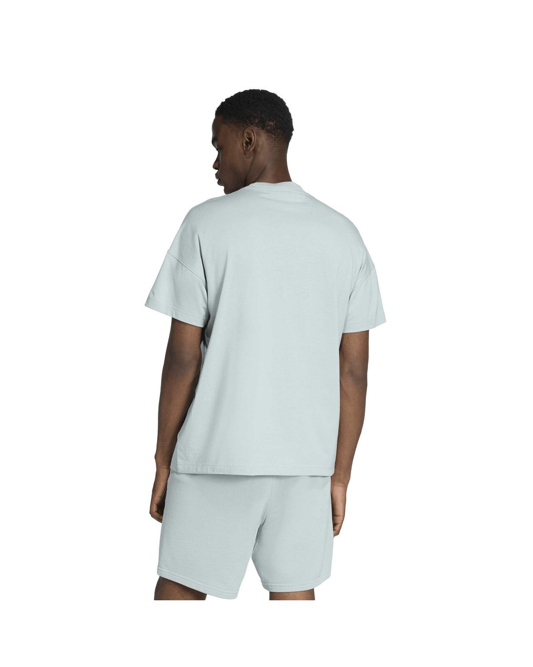 Adidas Blue All Szn Cotton Short-Sleeve Oversized-Fit T-Shirt for men