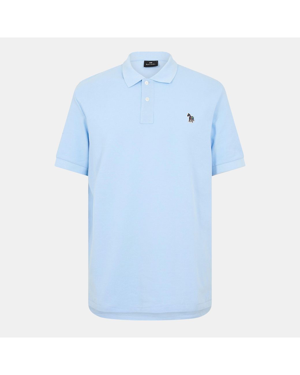 Paul Smith Blue Regular Fit Zebra Polo Shirt for men