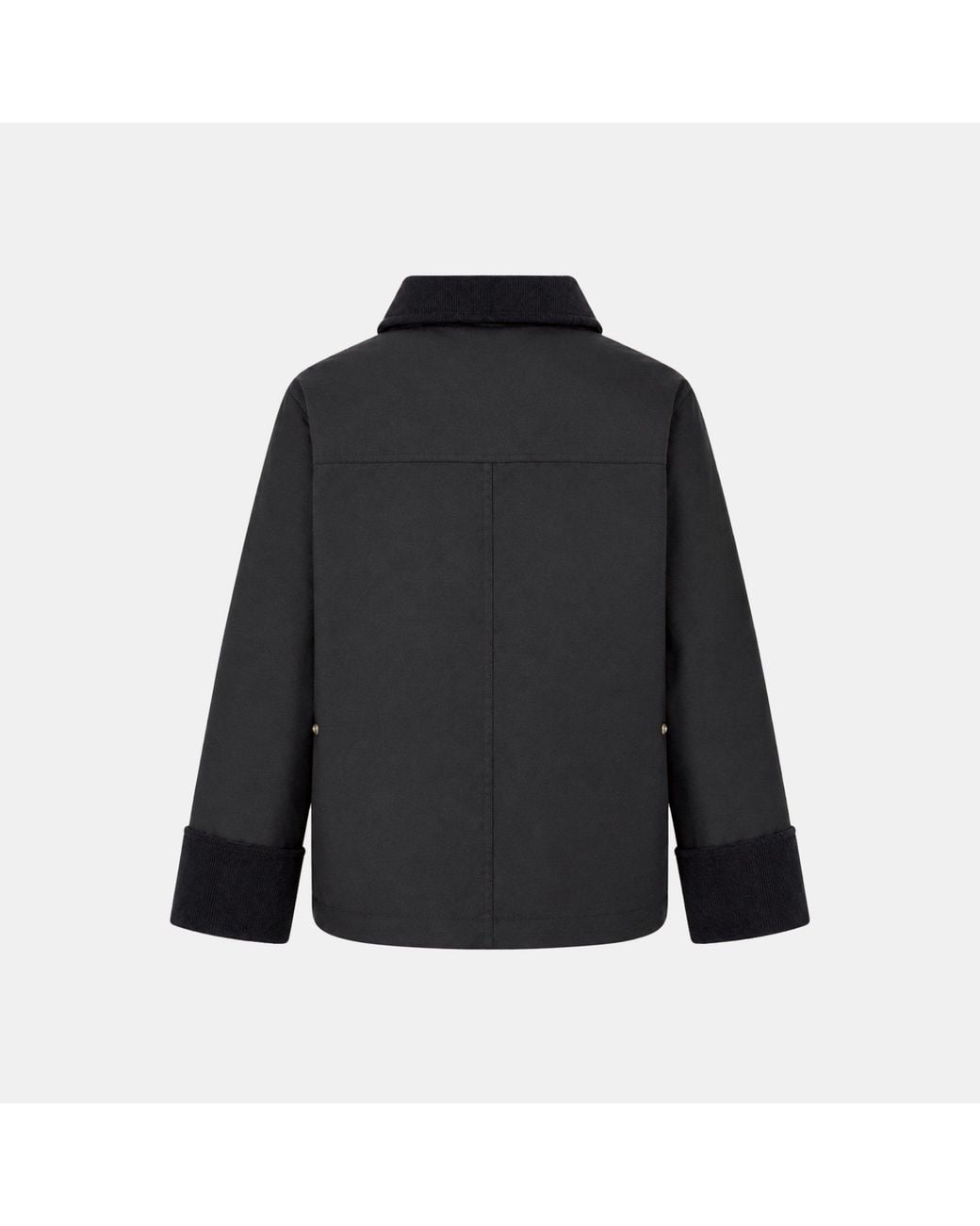 Jack Wills Black Jw Cord Barn Jkt Ld64