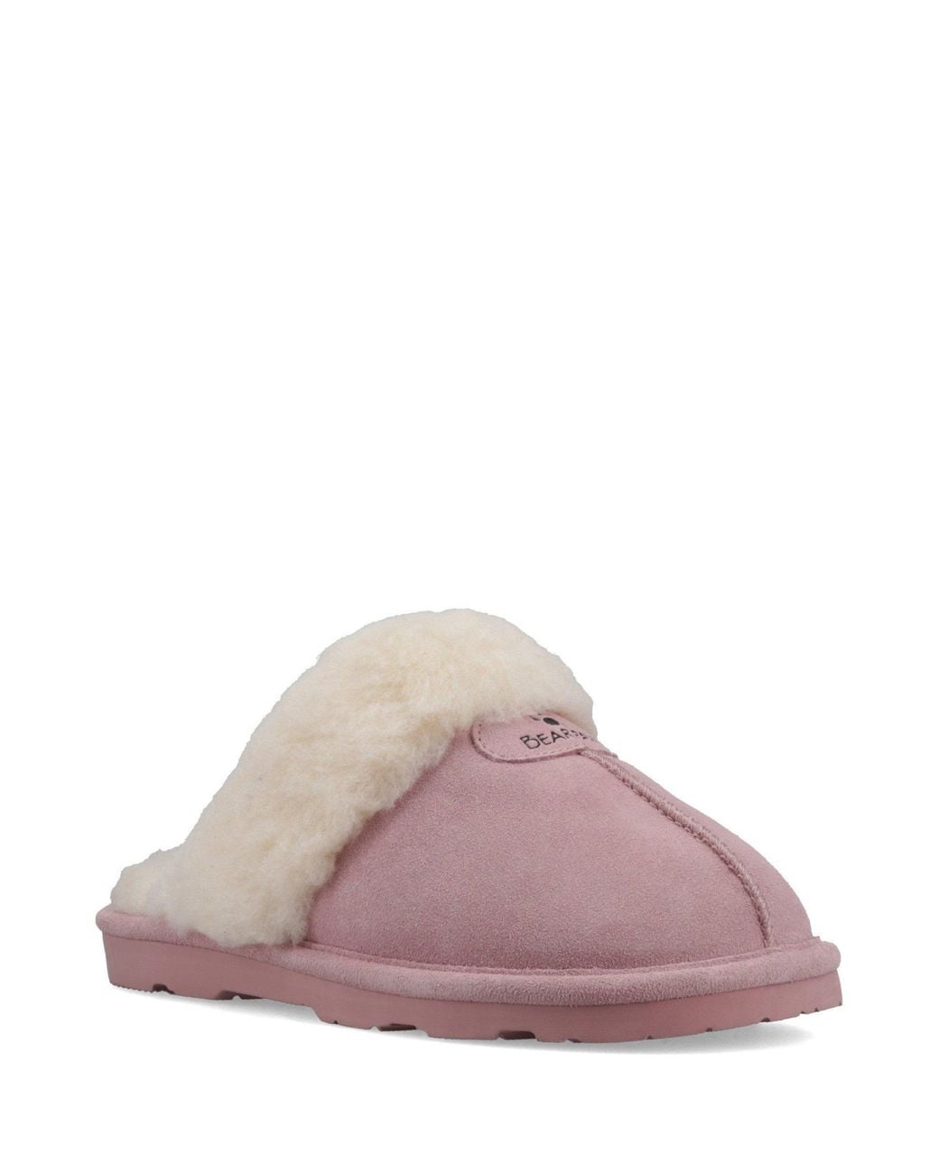 BEARPAW Pink Loki Ii Suede Mule Slippers