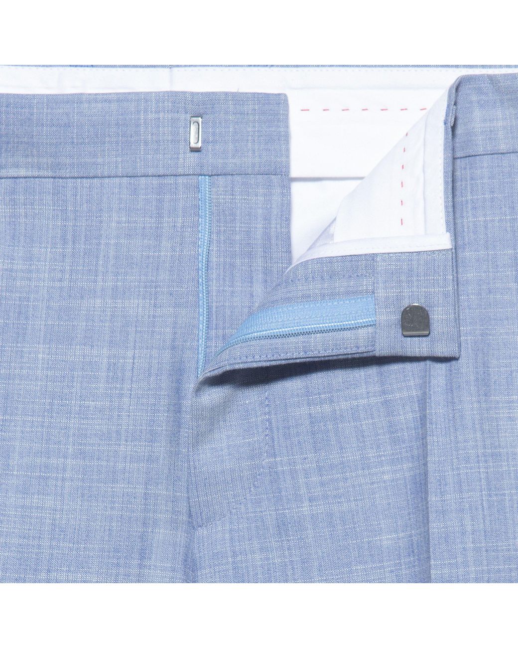 HUGO Blue Straight Leg Trousers for men