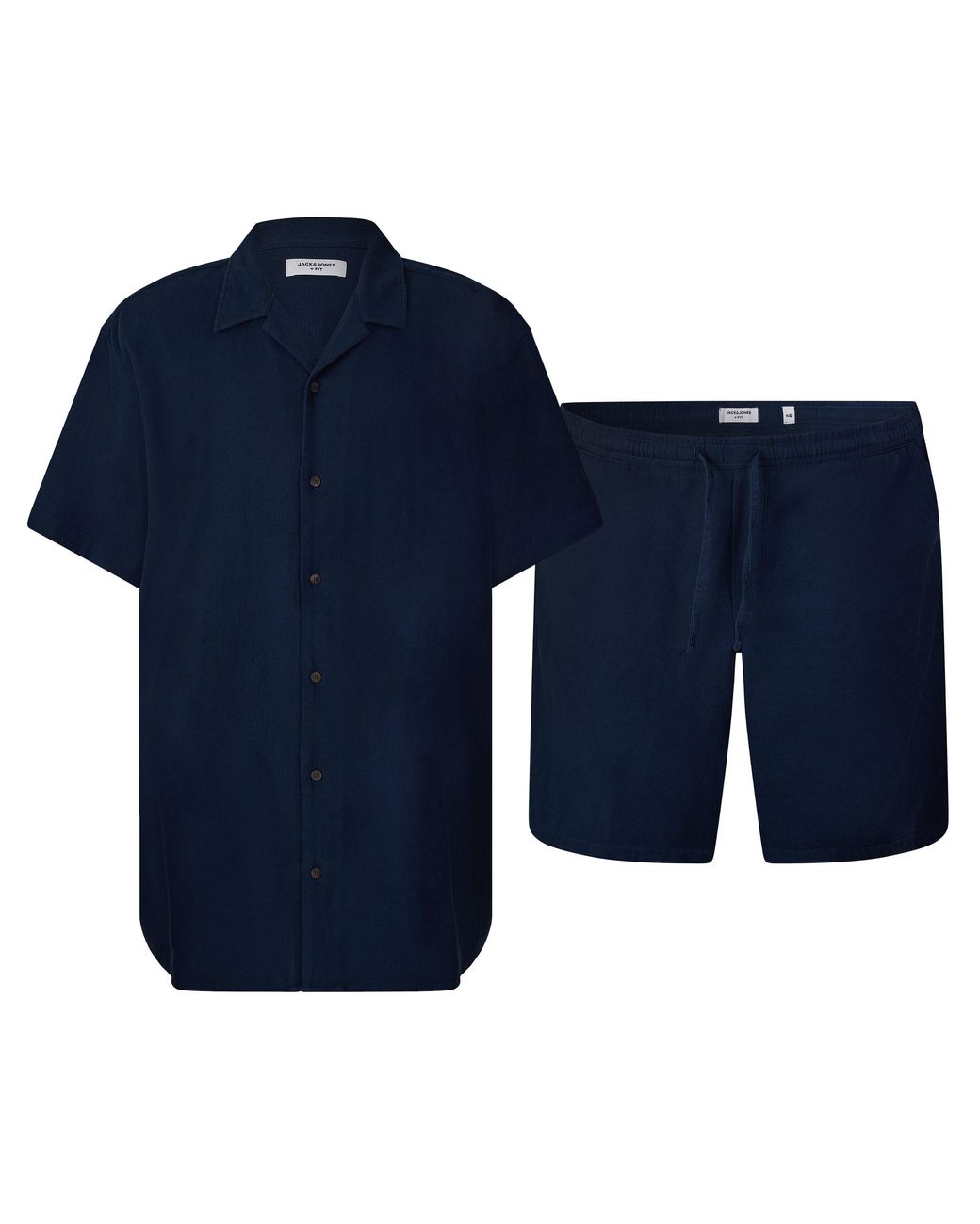 Jack & Jones Blue Plus Size Waffle Clothing Set for men