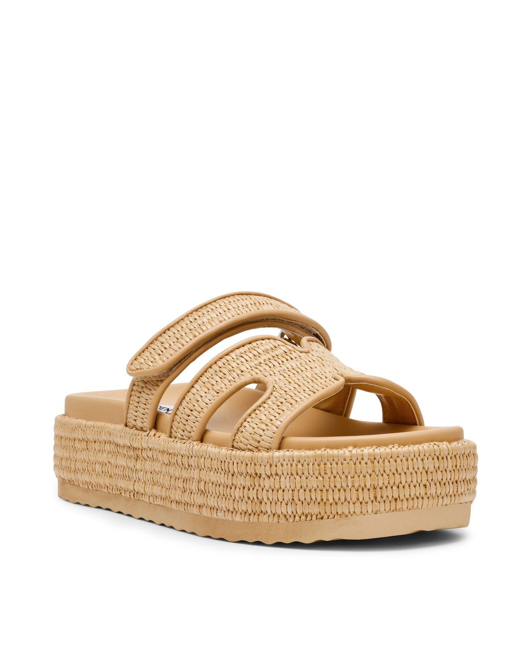Steve Madden Natural Flatform Sandals