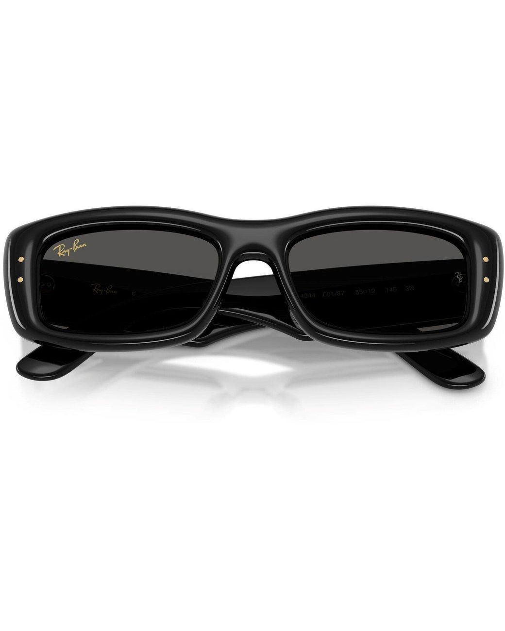 Ray-Ban Black Kiliane Puffer Rectangle Sunglasses