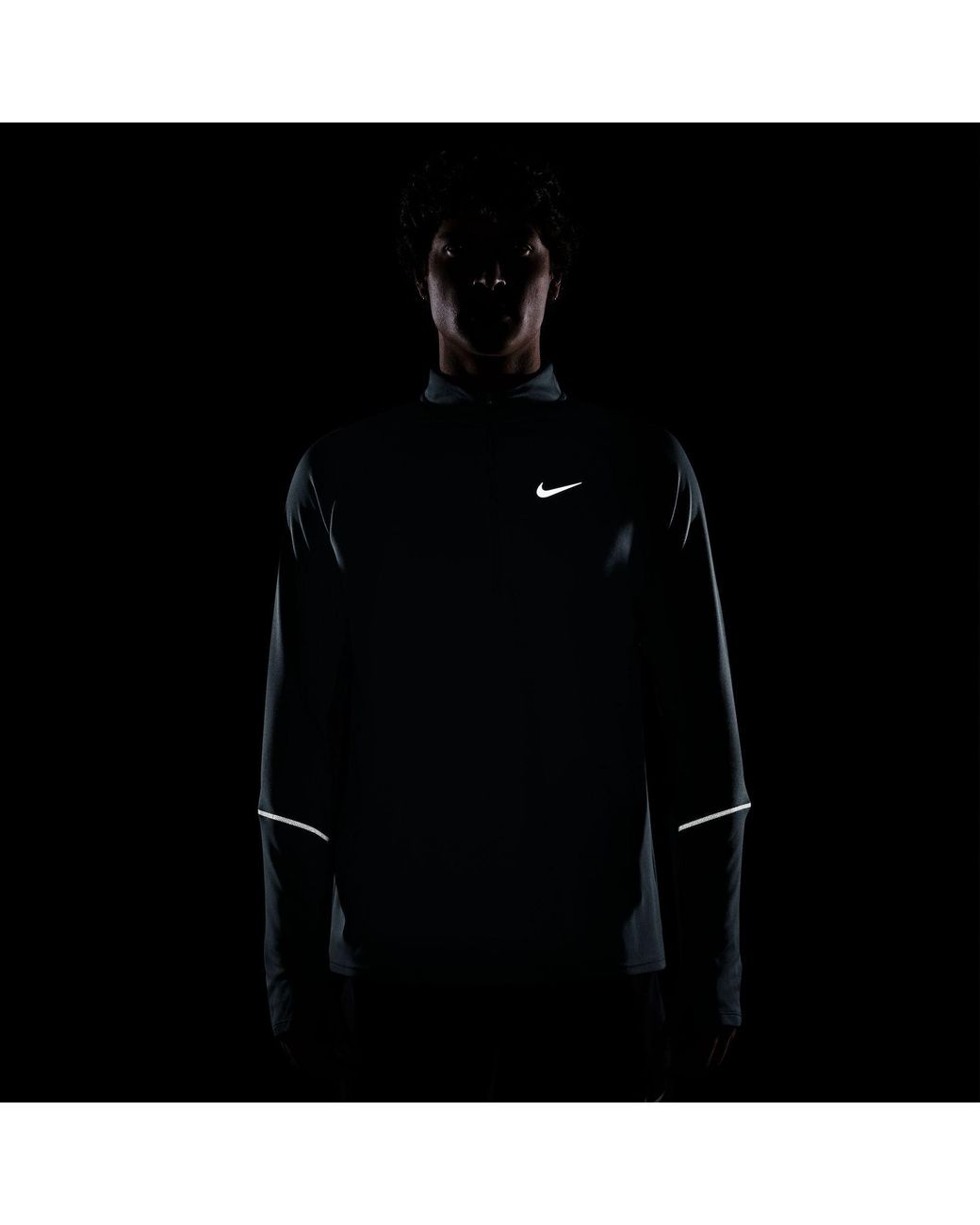 Nike Blue Long Sleeve Performance Running Top for men