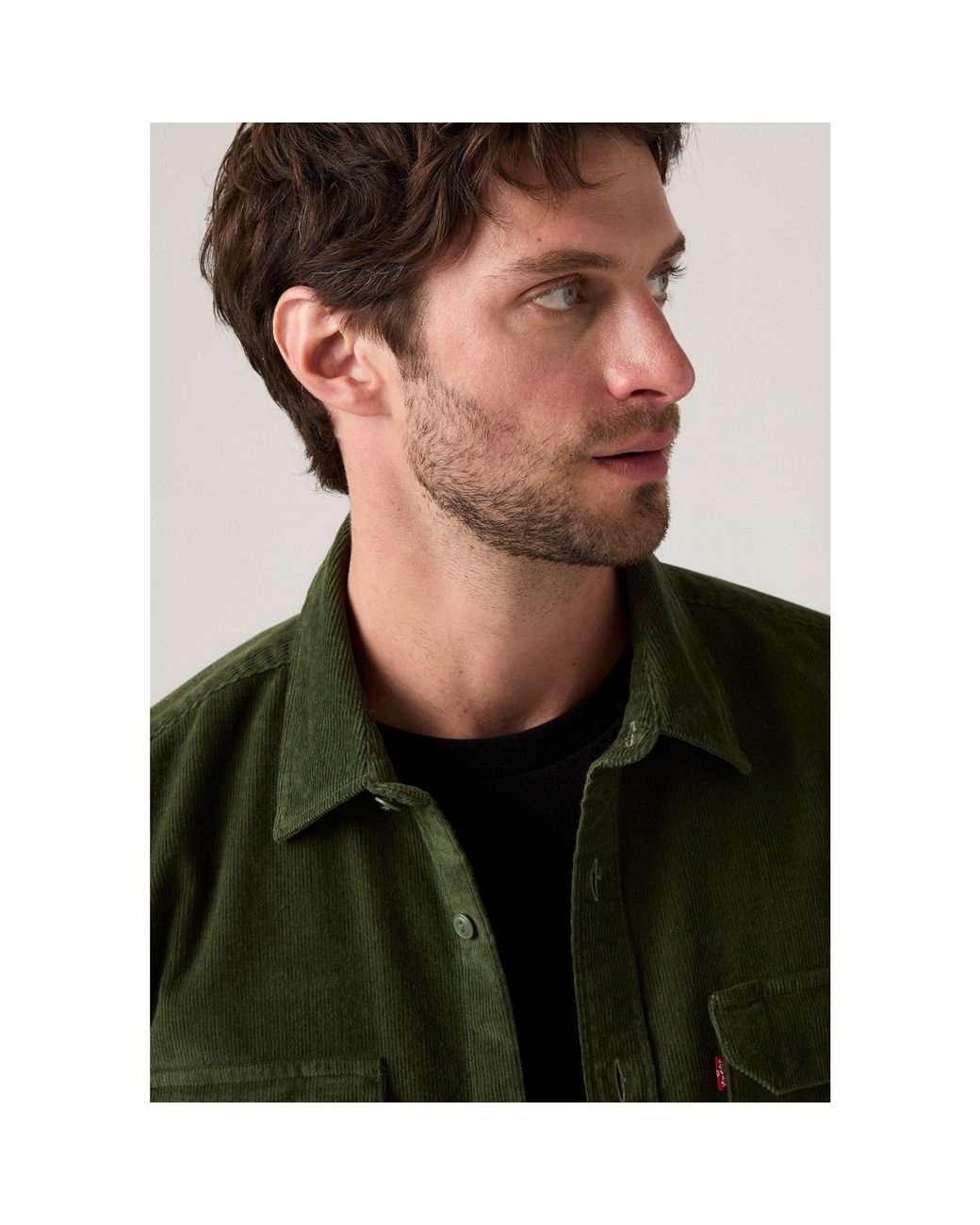 Levi's Green Jackson Worker Long Sleeve Denim Shirt for men