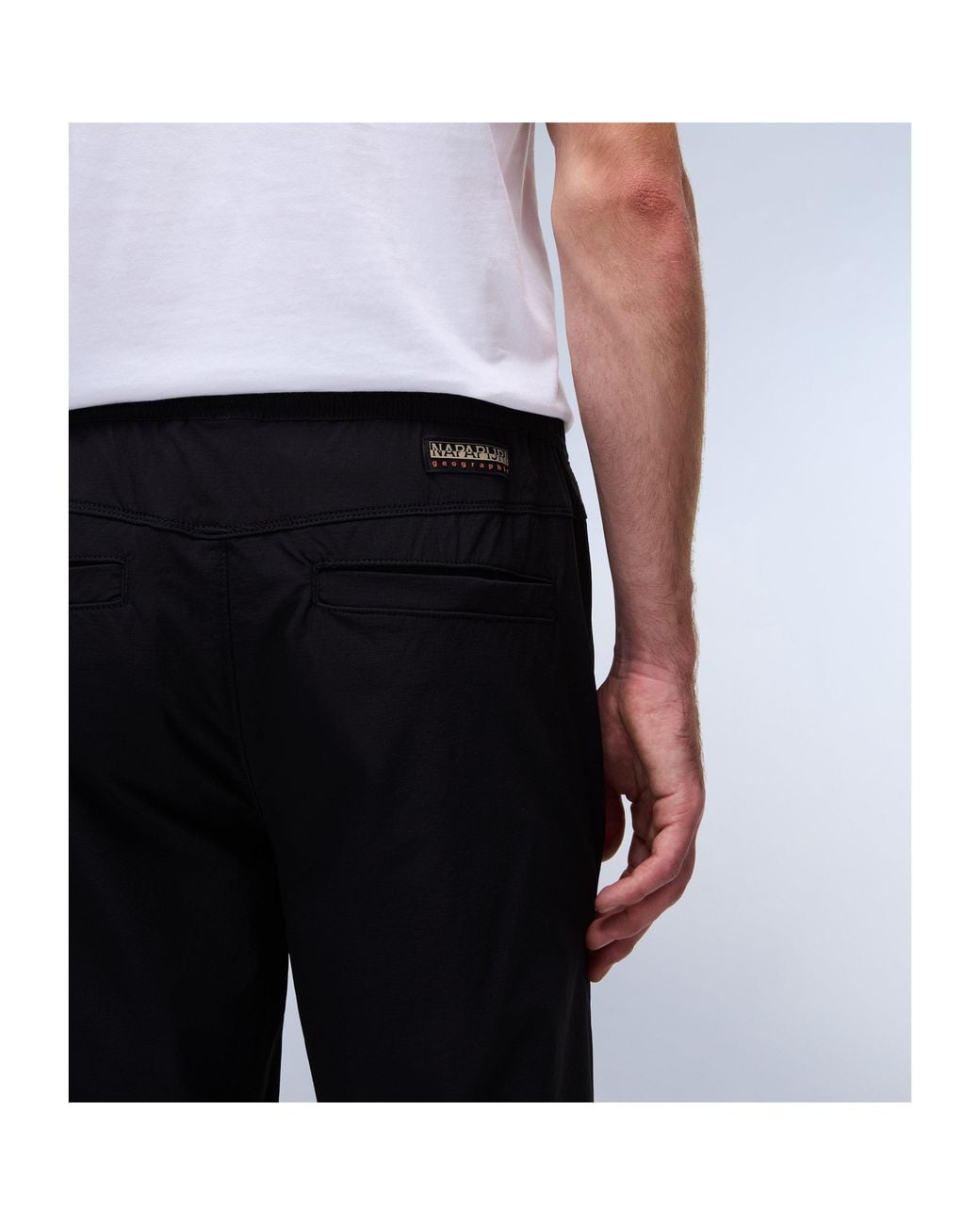 Napapijri Black Tapered Trousers for men