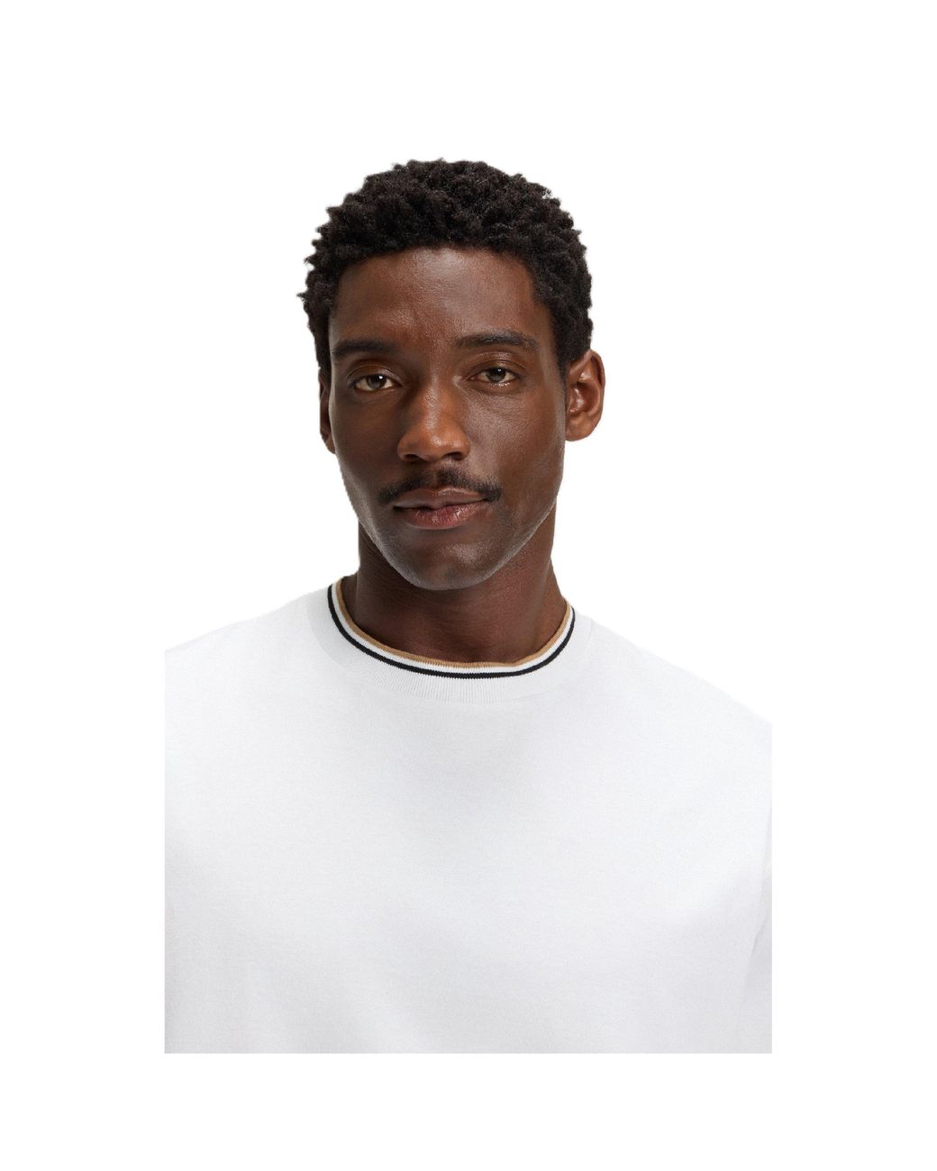 Boss White H Tames Short Sleeve Polo Shirt for men