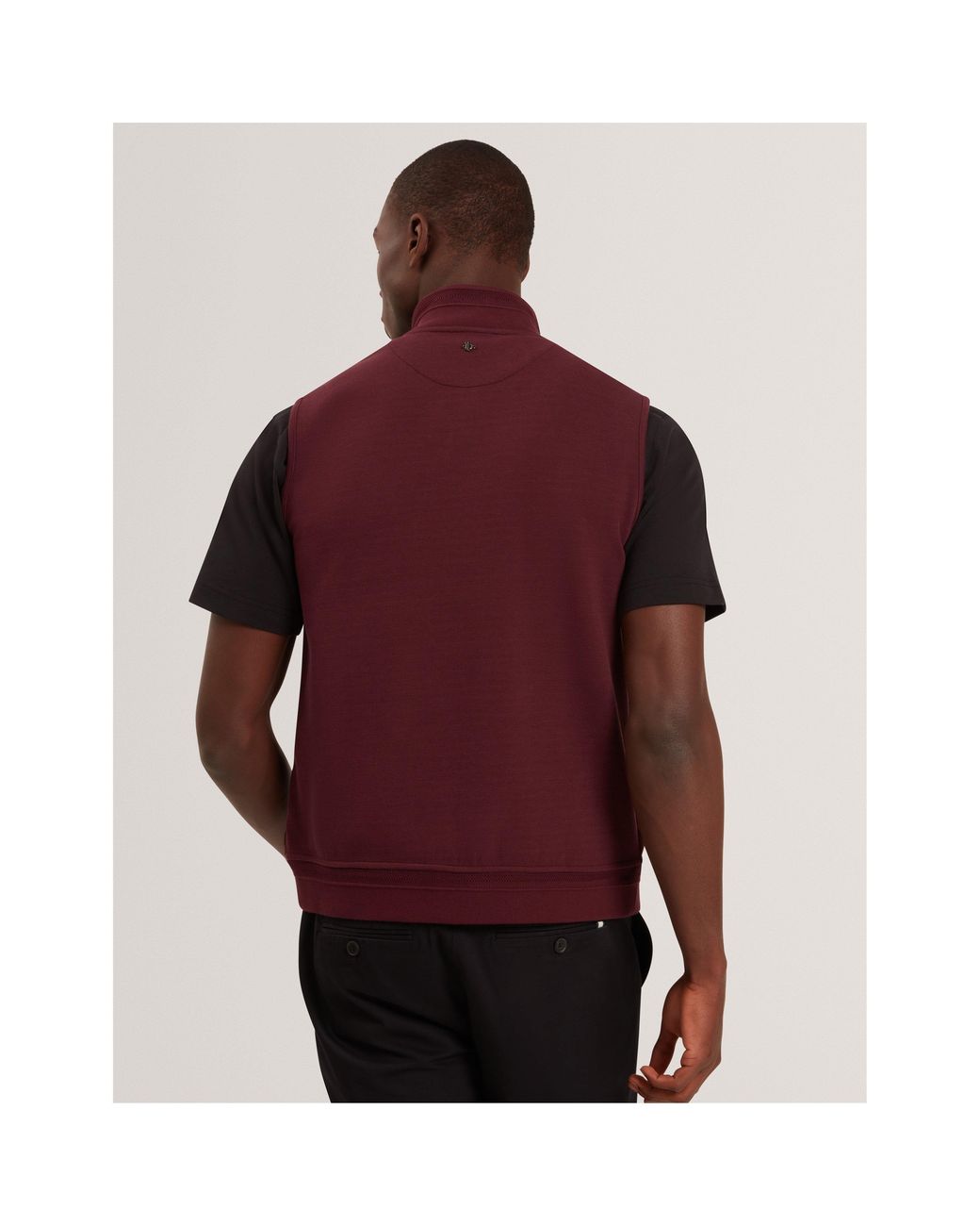 Ted Baker Purple Quilted Gilet for men
